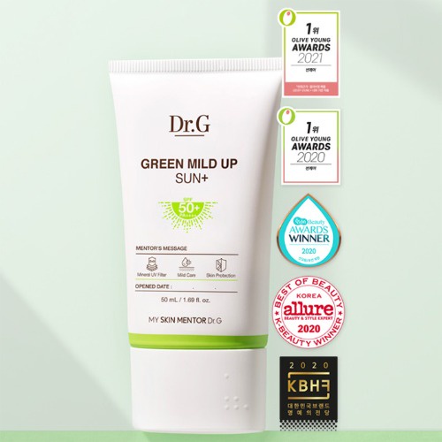 Kem chống nắng Dr.G Green Mild Up Sun+ độc đáo tiện dụng (1+1)