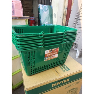 Giỏ Xách Siêu Thị Nhựa Hiệp Thành Cỡ Lớn Có Quai Cầm Đôi Đi Chợ Đựng Đồ Đa Năng