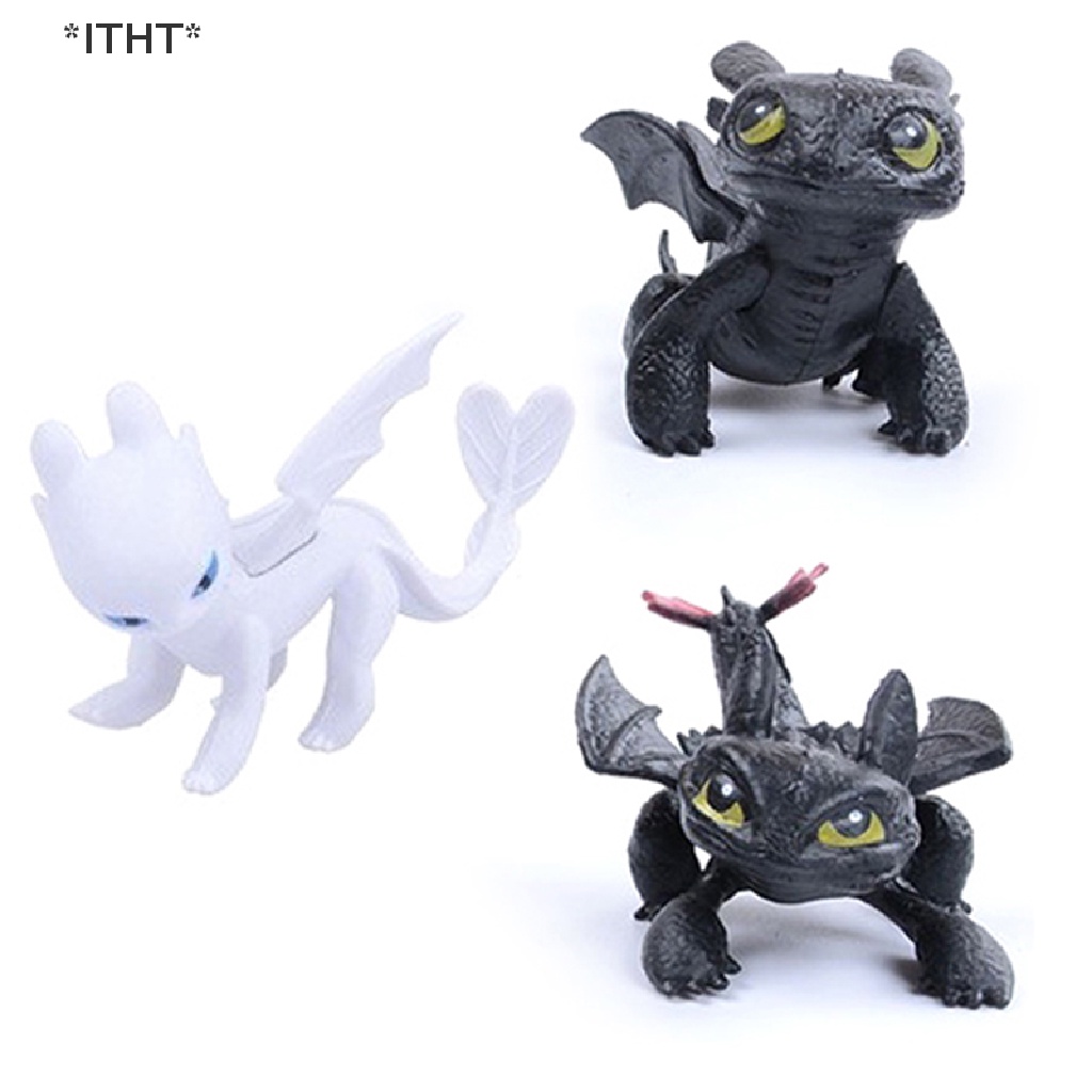 [ITHT] Đồ Chơi Mô Hình Búp Bê Gia Đình Rồng Không Răng Ban Đêm Fury