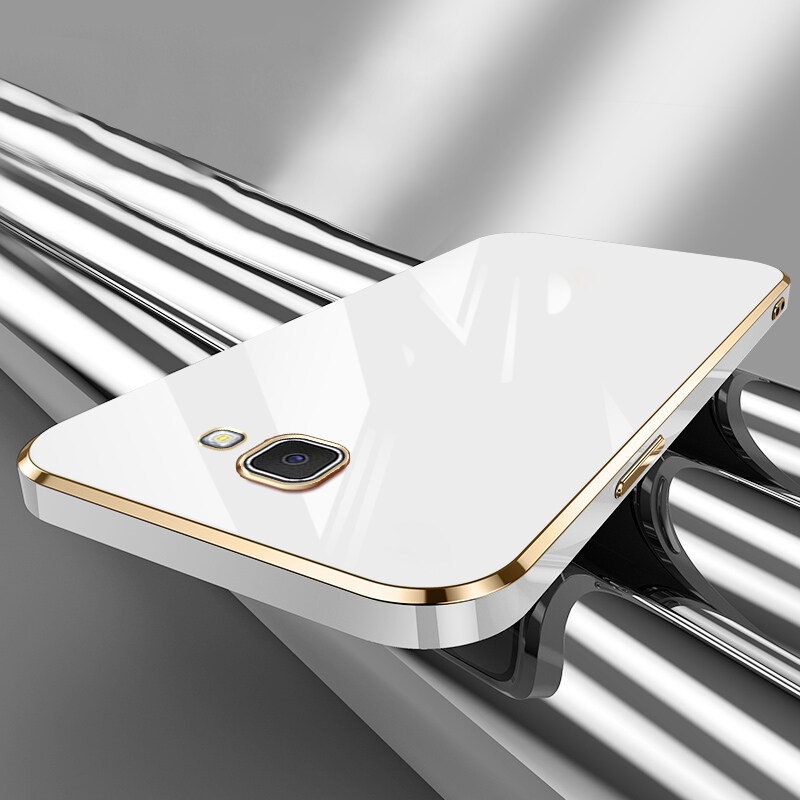 Ốp Điện Thoại Silicone Mạ Viền Sang Trọng Kèm Dây Đeo Cho Samsung Galaxy J7 Prime J2 Prime