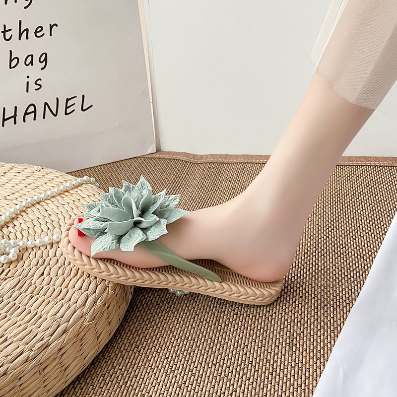 Dép Quai Ngang Đế Dày Chống Trượt Thời Trang Đi Biển Mùa Hè Cho Nữ