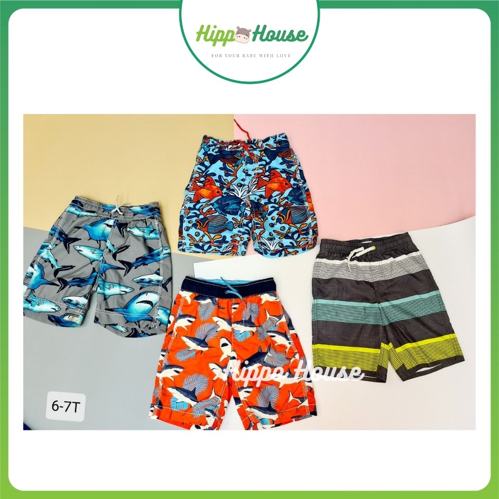 Quần Bơi Quần Đi Biển Bé Trai size 3-16T Xuất Dư Xịn Nhiều Mẫu Hippo House