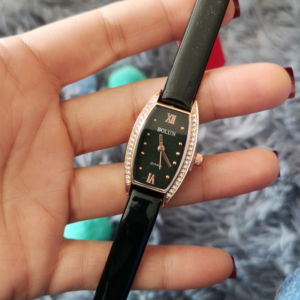 Đồng hồ nữ Bolun mặt chữ nhật dây da vintage dễ thương | BigBuy360 - bigbuy360.vn