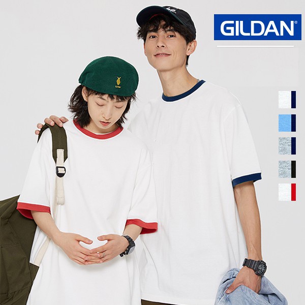 Áo thun INFINITEE Gildan Tay Viền - 76600 Premium Cotton - Adult Ringer T-Shirt