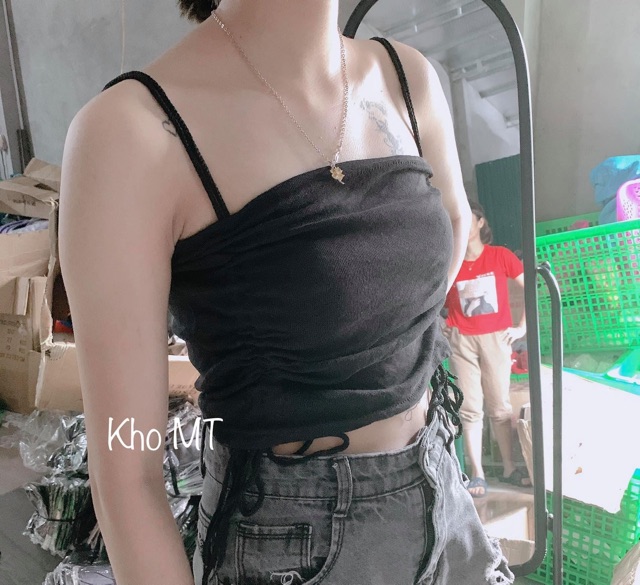 [Mã FAMAYWA giảm 10K đơn 50K] Áo 2 dây dây rút 2 bên xả bỏ mẫu | BigBuy360 - bigbuy360.vn