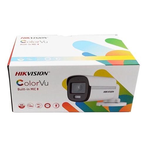 Camera 5mp HIKVISION có màu ban đêm, có mic thu âm DS-2CE10KF0T-FS vỏ kim loại có đèn trợ sáng 20m - Hàng chính hãng