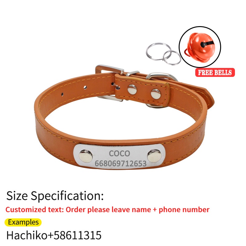 Vòng cổ cho Chó Mèo - Khắc miễn phí