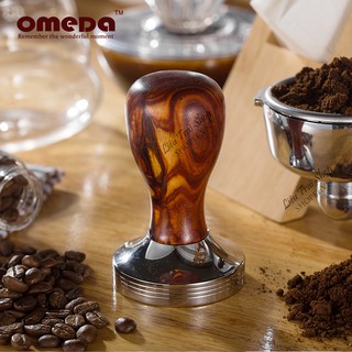 Tamper gỗ đàn hương đỏ 58mm dùng nén bột cà phê cho máy pha cà phê