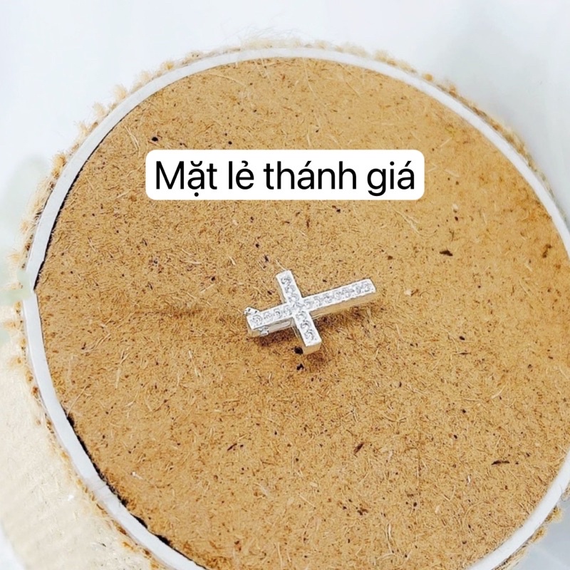 Dây chuyền thánh giá đá basic bạc DaLiA Jewelry vòng cổ bạc chữ thập đẹp cá tính bạc thật có ý nghĩa