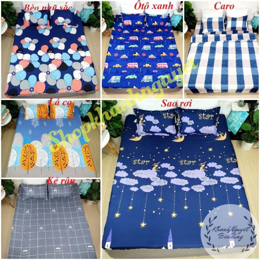 Bộ ga gối poly cotton loại đẹp (Chat chọn mẫu)