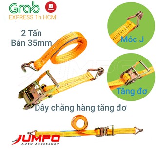 Dây cảo hàng tăng đơ có móc J bản 35mm tải 2000kg