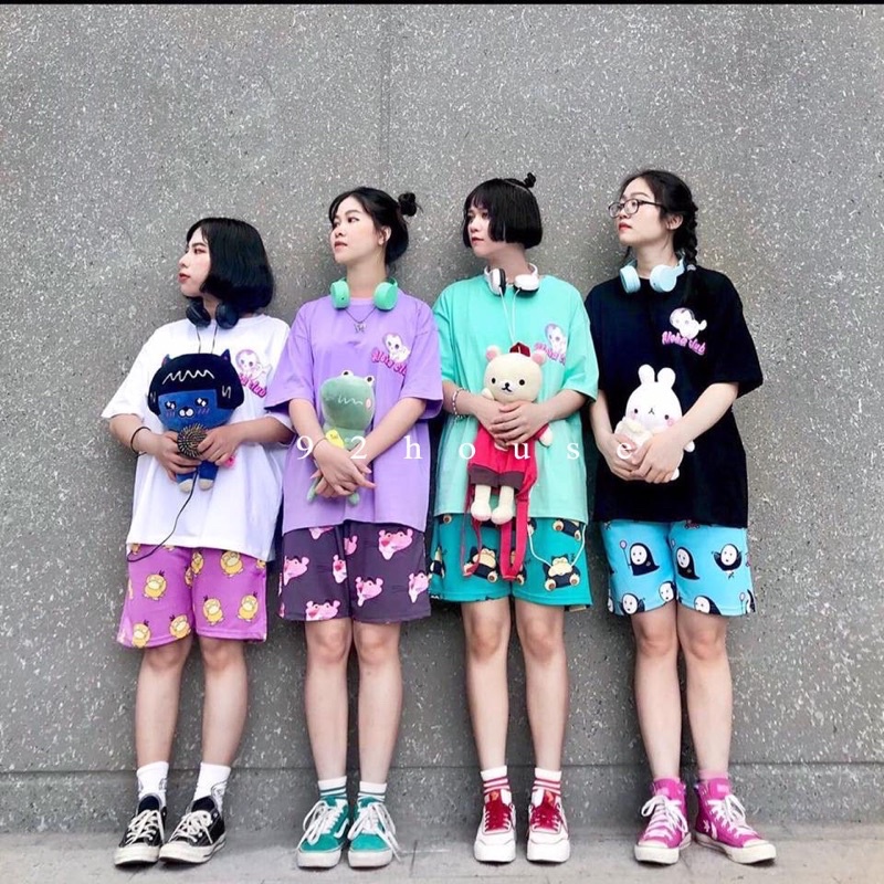 Quần Short Có Size Quần đùi hoạt hình CARTOON siêu hot trend