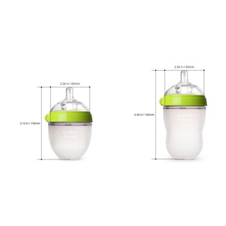 Bình Sữa Comotomo 150ml /250 ml, Núm Silicon Siêu Mềm Cho Bé