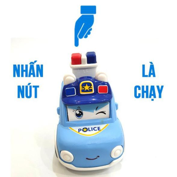 Xe đồ chơi cảnh sát police FOXI màu hồng và màu xanh siêu Đồ chơi trong nhà dễ thương cho các bé