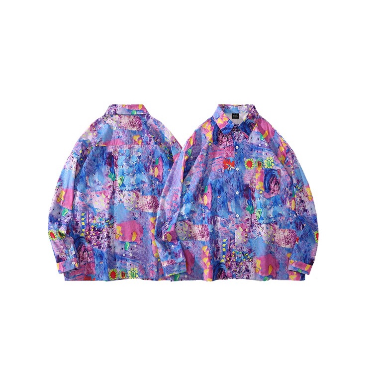 Áo Sơ Mi Nam Dài Tay In Chữ Thời Trang Hàn Quốc