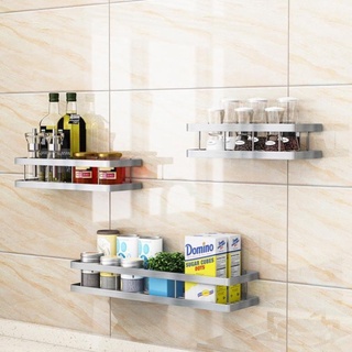 Giá kệ gia vị inox 304 cao cấp, để đồ treo tường, gắn tường, dán tường đa năng