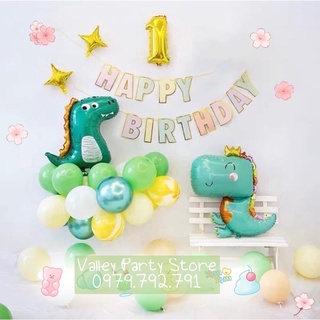 Set bóng trang trí sinh nhật khủng long