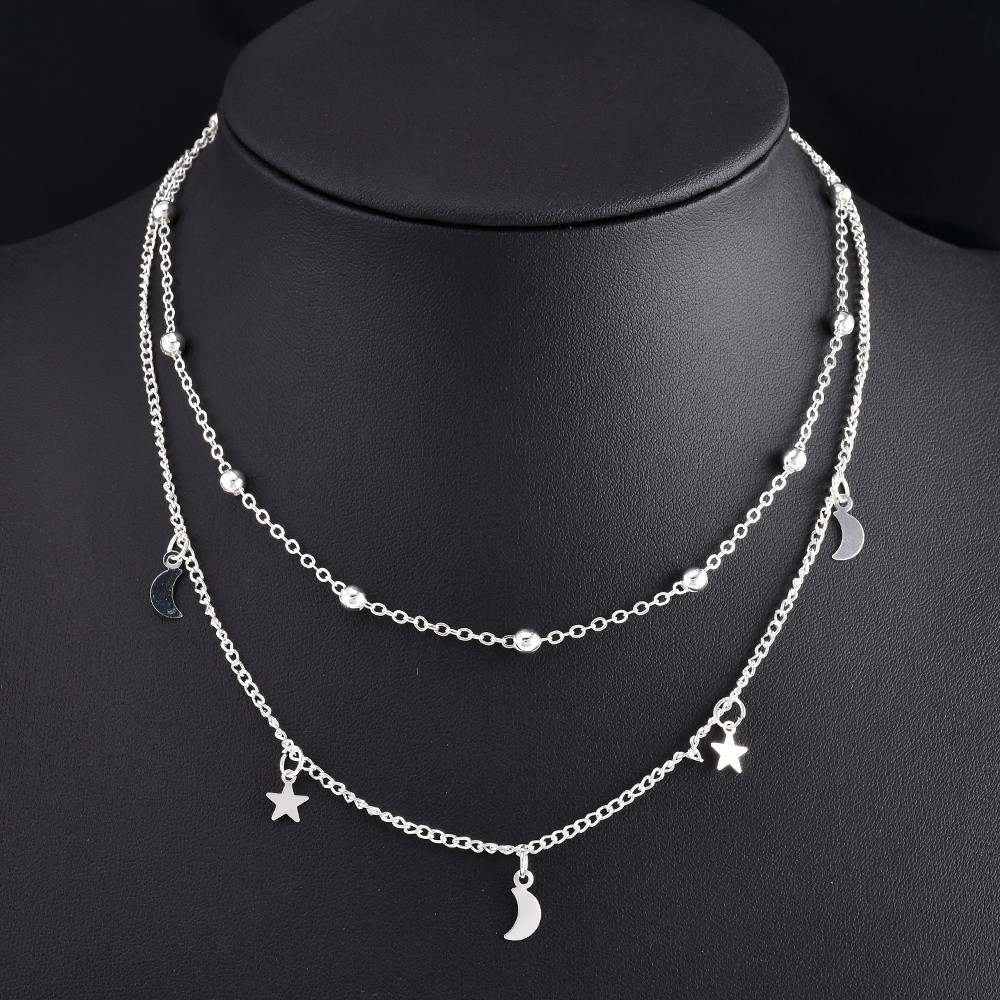 Vòng cổ Choker họa tiết ngôi sao / mặt trăng thời trang