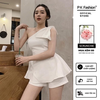 Sét Áo Nơ Lớn 1 Bên Vai+Quần(TRẮNG)
