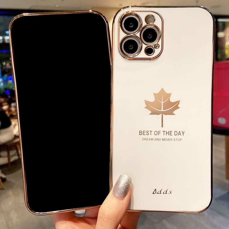 Ốp Điện Thoại Silicon Mạ Vàng 6D Sang Trọng Cho iPhone 11 Pro Max iPhone 6 6S 7 8 Plus X XR XS Max