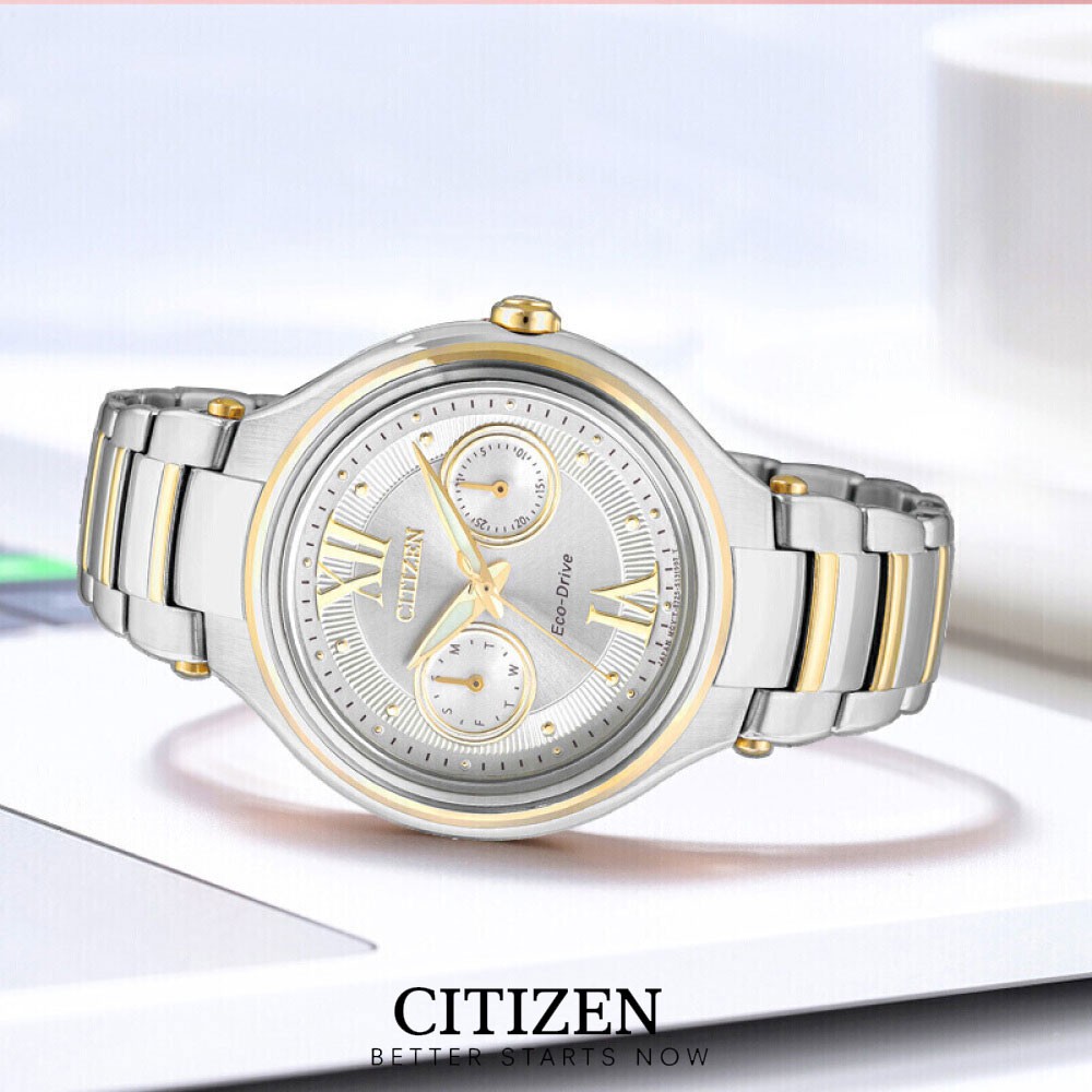 Đồng Hồ Nữ Citizen Dây Thép Không Gỉ FD4005-57A - Mặt Trắng (Sapphire)