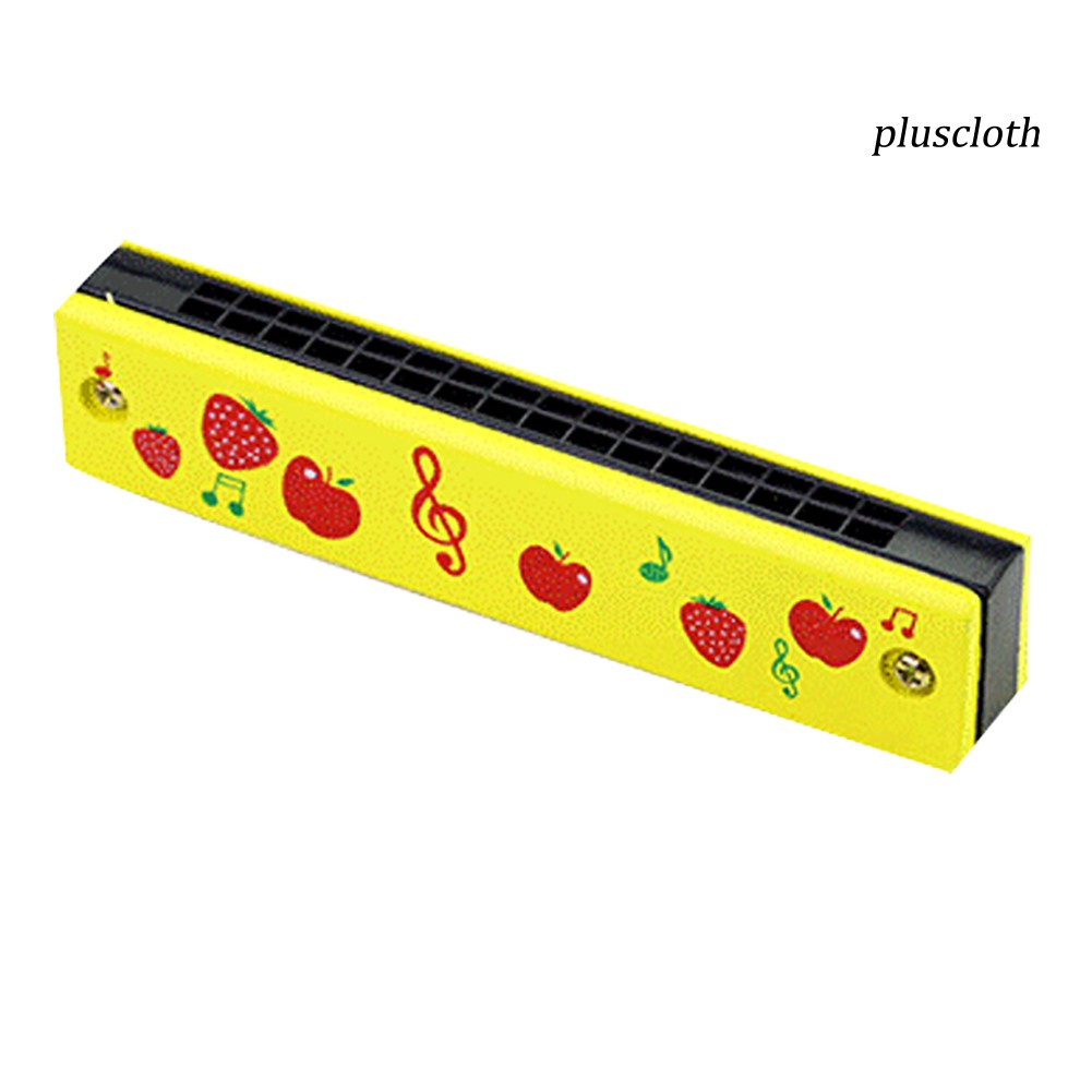 Kèn Harmonica 16 Lỗ Hoạ Tiết Trái Cây Đồ Chơi Âm Nhạc Cho Bé