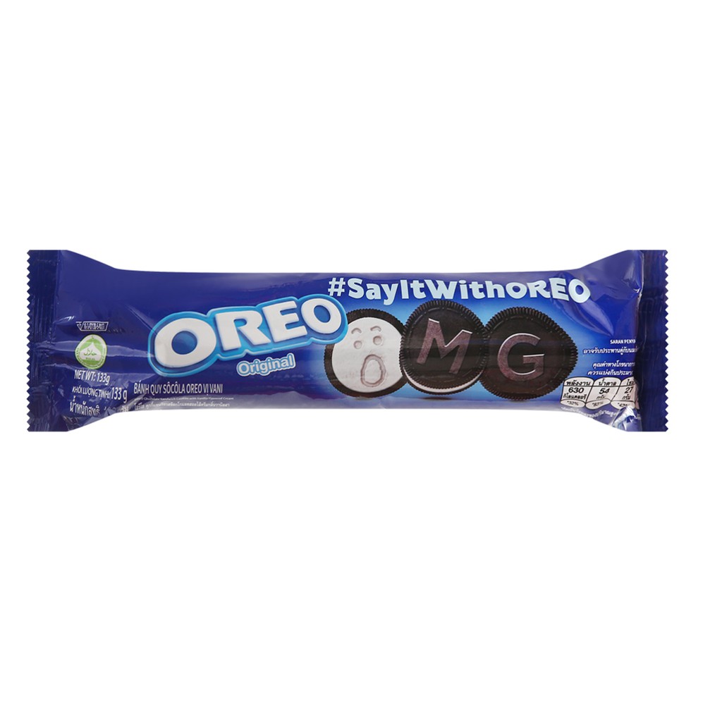 Bánh quy socola Oreo gói 133g