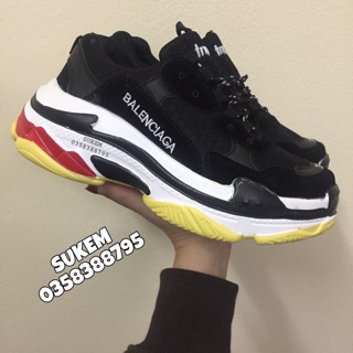 [KÈM HỘP] GIÀY BALEN TRIPLE S MÀU ĐEN 36-43