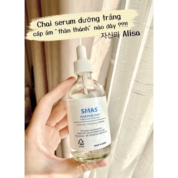 Serum cấp ẩm và phục hồi Smas 100ml - ALISA