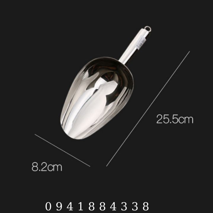 Muôi Xúc Đá Inox Loại Dày