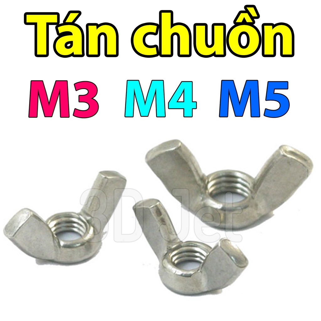 10 - Tán chuồn m3 m4 m5 , tán ốc, tán khóa, ốc vặn