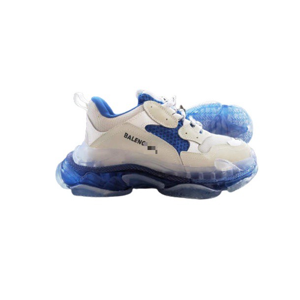 Giày Thể Thao Nam Nữ Giày Sneaker Đế Khí Trắng Xanh