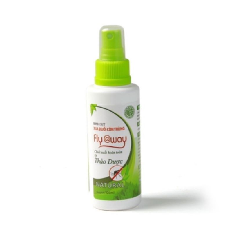 BÌNH XỊT XUA ĐUỔI CÔN TRÙNG CHIẾT XUẤT HOÀN TOÀN THẢO DƯỢC FLY AWAY 60ml/100ml -