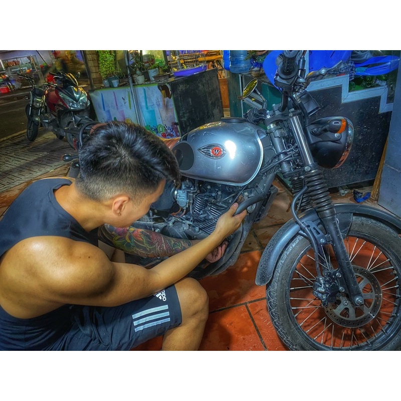 Chống đổ khung đa điểm kawasaki W175 20178+