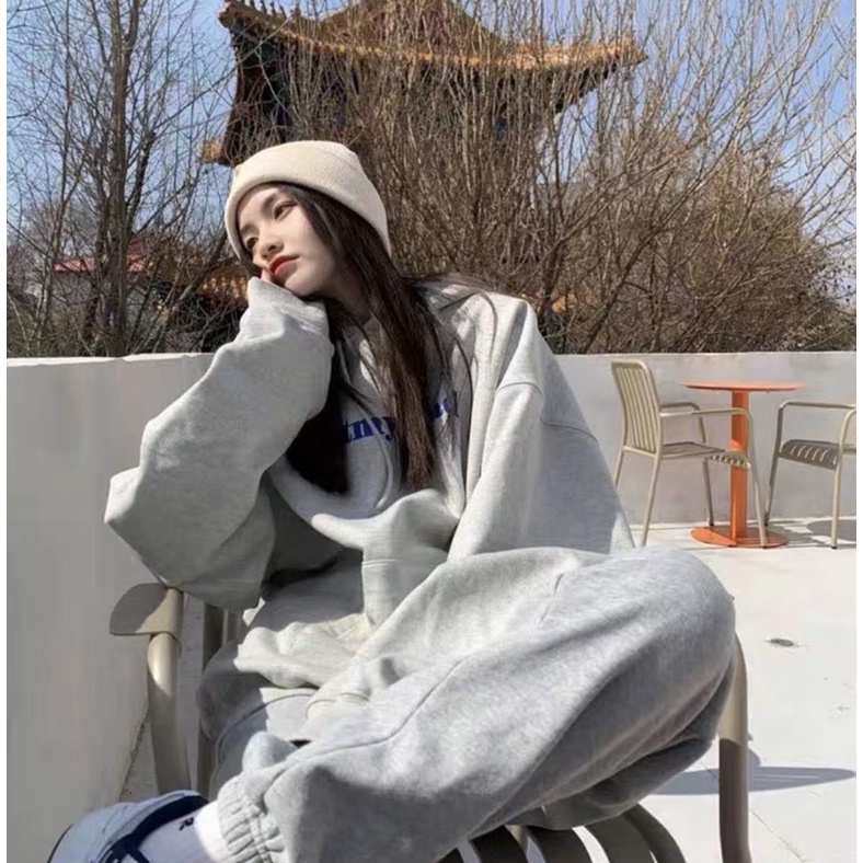 Áo Hoodie Tay Dài Túi Bụng Unisex Chữ Lost My Head