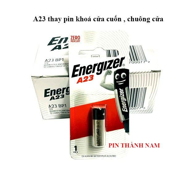 Pin A23 Energizer 12V vi 1 viên chính hãng thay remote cửa cuốn