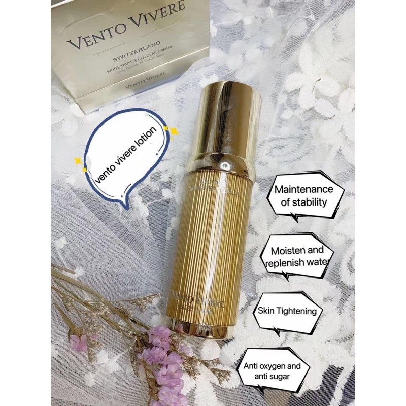 Lotion dưỡng trắng da hoa nhung tuyết Vento Vivere | BigBuy360 - bigbuy360.vn