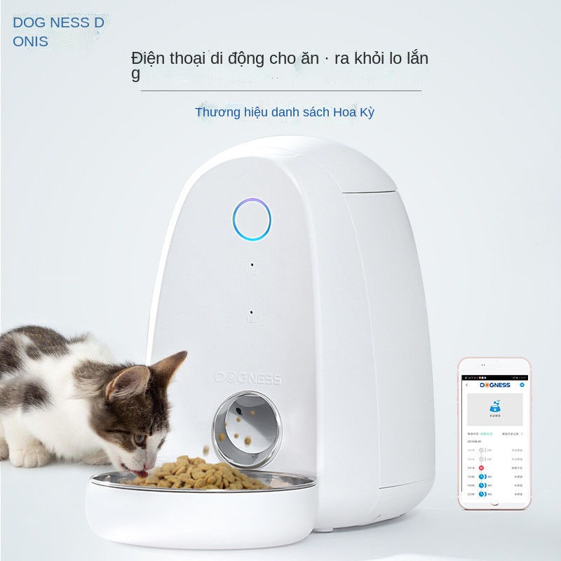 ♗Máy cho ăn tự động cho chó mèo Duonis cho chó mèo thông minh cung cấp thời gian định lượng bát thức ăn cho mèo Máy cho