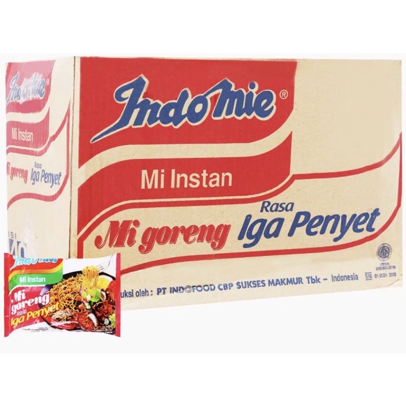 MÌ TRỘN KHÔ INDOMIE VỊ SƯỜN (thùng 40 gói x 79g)