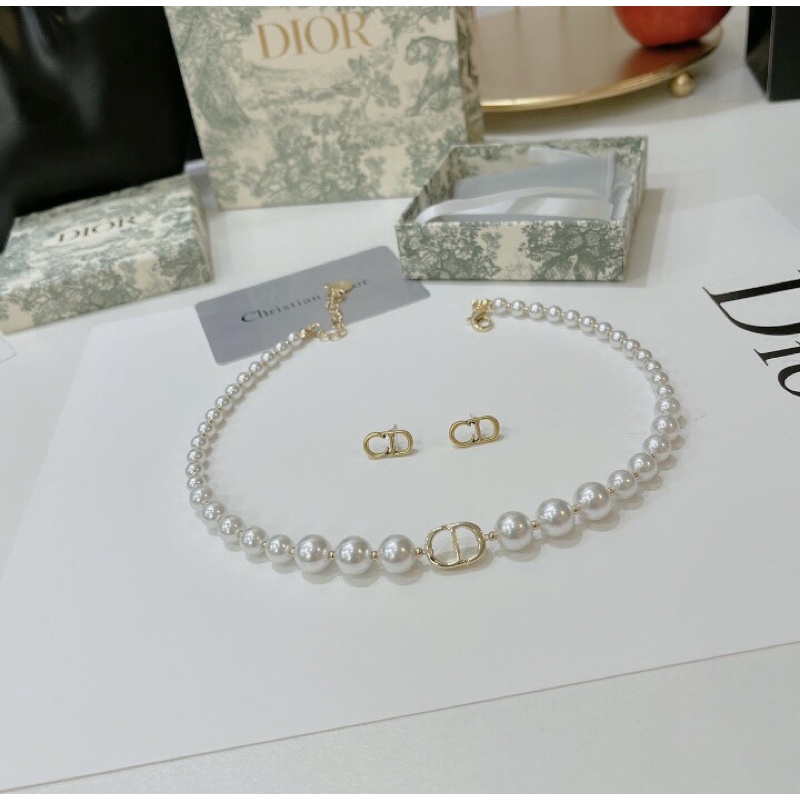 set vòng cổ, khuyên tai CD