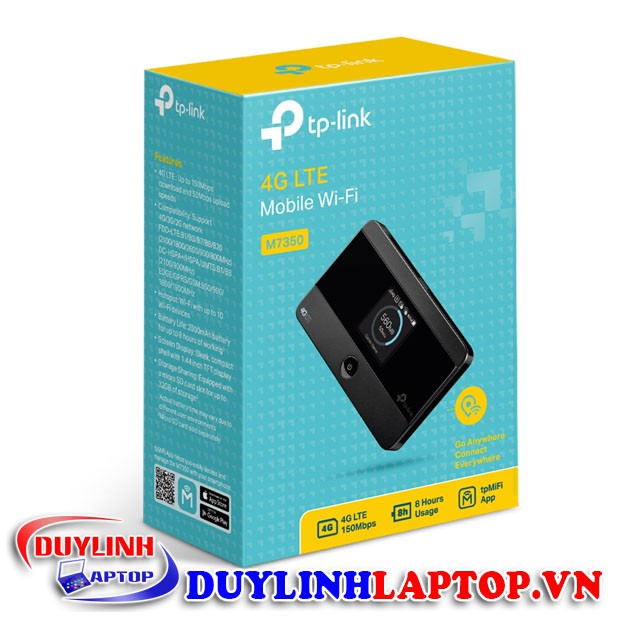 Bộ phát Wi-Fi di động 4G LTE chính hãng TP-Link M7350 - Bộ phát Wi-Fi di động 4G LTE chất lượng cao