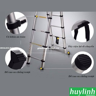 Thang nhôm rút chữ A cao cấp Jumbo A280