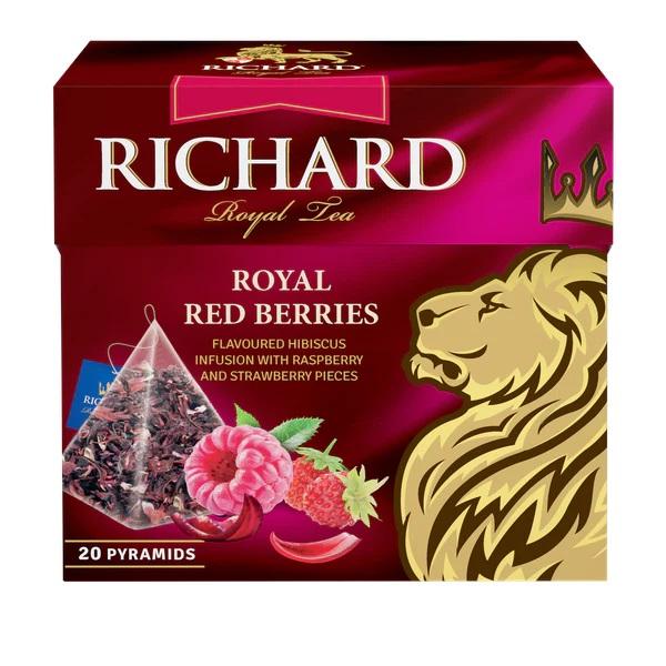 Trà Thảo Mộc Trái Cây Túi Lọc hiệu Richard Hương Mâm Xôi Và Dâu Tây – Tea Richard  Royal Red Berrie 20gói