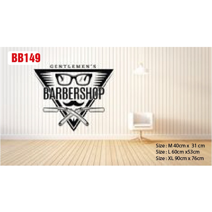 Decal dán làm đẹp cửa tiệm Barber và Salon thu hút khách hàngP10