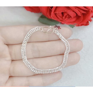 VÒNG BẠC MẮT XÍCH BỀN ĐẸP CHO BÉ, MẪU TRƠN ĐẸP BẠC TRẺ EM