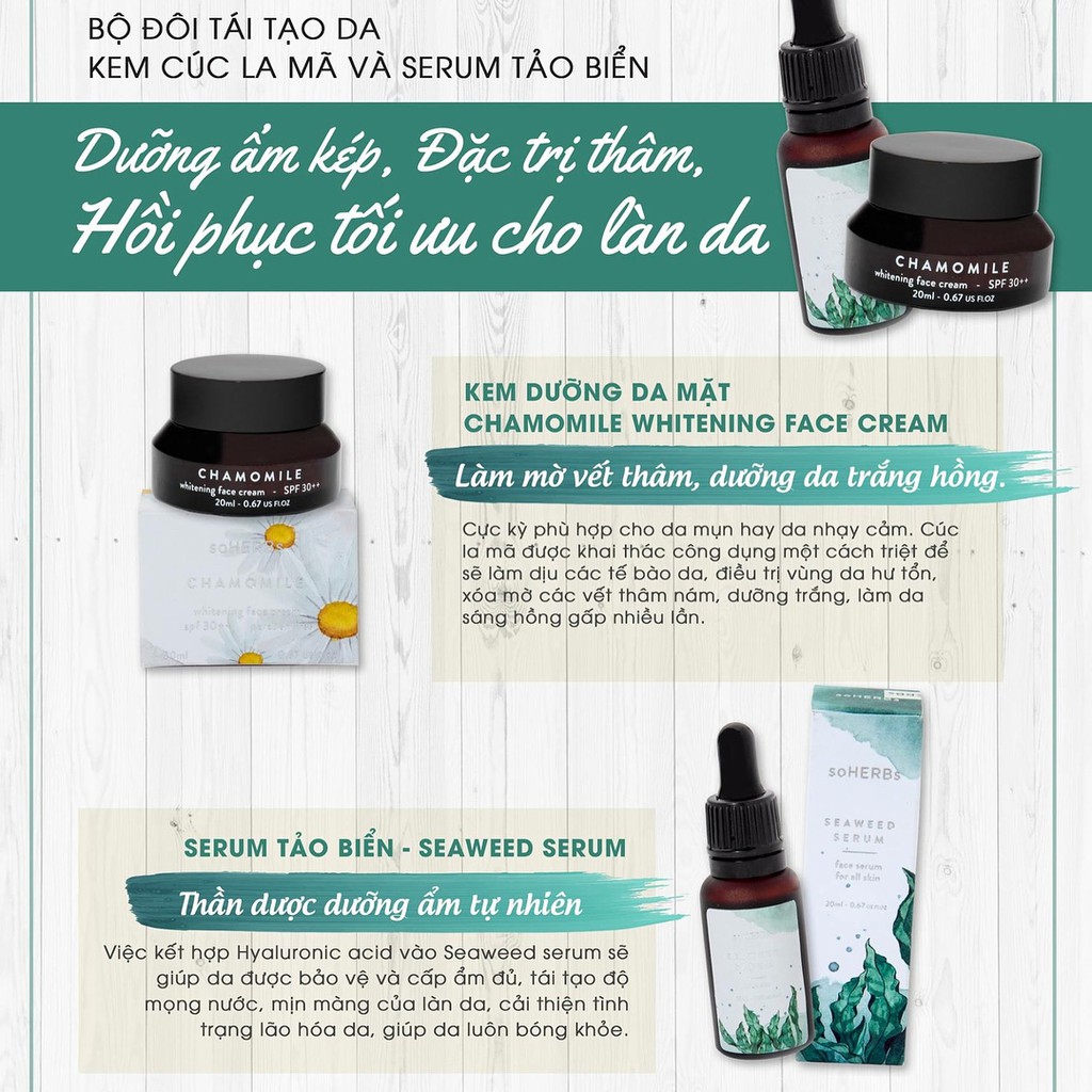 soHERBs Seaweed Serum - Tảo Biển