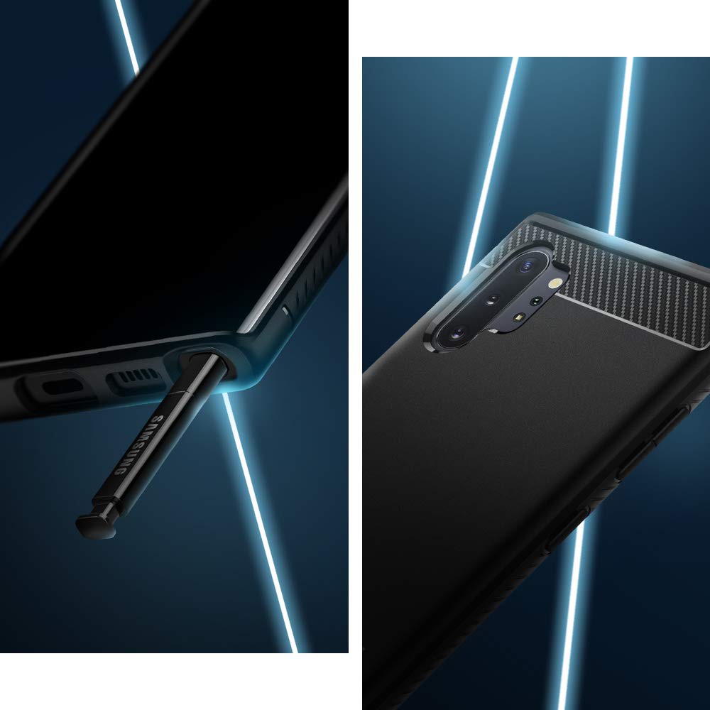 Ốp lưng Samsung Note 10 / Note 10 Plus Spigen Rugged Armor - Hàng Chính Hãng.