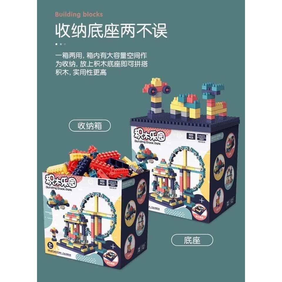 BỘ LEGO 520 CHI TIẾT CÀNG CHƠI BÉ CÀNG THÔNG MINH HƠN