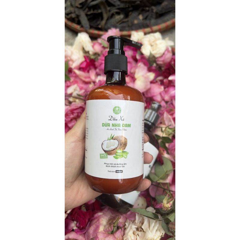 [CHÍNH HÃNG] Dầu xả thảo dược thiên nhiên/ dầu xả dừa nha đam giúp mái tóc suôn mượt, sạch gầu