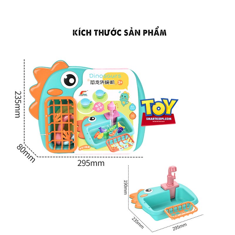 Bộ đồ chơi nhà bếp rửa rau củ quả, câu cá cho bé, đồ chơi câu cá - Beekids